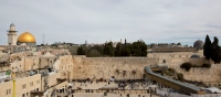 Gerusalemme muro del pianto e cupola d'oro