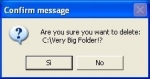 How to delete a very big folder