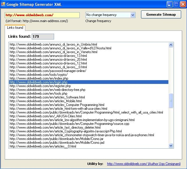 Google Sitemap Generator, Software