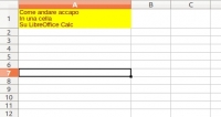 Come andare accapo su Libreoffice Calc, inserire una nuova riga in una cella